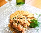 絶品♪サーモンのなめろう風リエット作り方3写真