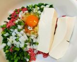 超簡単!豆腐とニラのつくねハンバーグ!作り方3写真