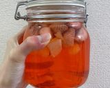 かわいい果実酒！いちごレモン酒作り方6写真
