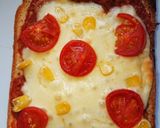 餃子の具deパンの耳ピザ作り方6写真