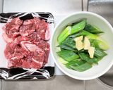 有名食事処風牛すね肉の肉豆腐作り方1写真