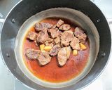 有名食事処風牛すね肉の肉豆腐作り方5写真