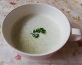 春キャベツと白すり胡麻のスープ作り方7写真