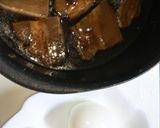 市販の豚角煮でゆで卵白髪ネギのせ豚角煮丼作り方1写真