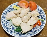 鶏むね肉の柔らか蒸し鶏　炊飯器簡単作り方10写真
