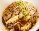 山盛りキャベツと豚肉煮込み作り方5写真