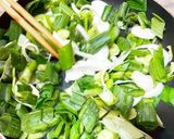 簡単で美味しい☆葉玉ねぎとハムの炒めもの作り方2写真