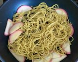 安旨い！カマボコともやしの醤油焼きそば♬作り方4写真