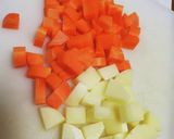 レンジで☆にんじんと新じゃがのグラッセ作り方1写真
