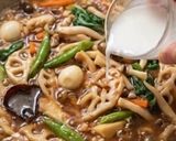 縦切りレンコンの食感！あんかけ焼きそば作り方5写真