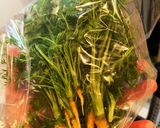 苦味が無くなるにんじんの葉のかき揚げ作り方1写真