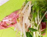 豆苗ともやしの肉巻き　ヘルシー料理作り方1写真