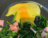 ほうれん草とベーコンの炒め物　簡単朝食作り方2写真