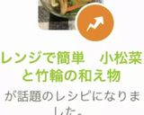 レンジで簡単 小松菜と竹輪の和え物作り方5写真