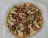 納豆とチーズのオープンオムレツ作り方5写真