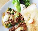 納豆とチーズのオープンオムレツ作り方6写真