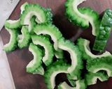 ゴーヤと揚げ豆腐のシークワーサーきんぴら作り方1写真