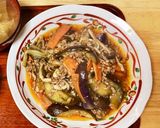麻婆茄子定食作り方1写真