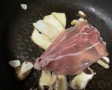 生ハムキノコパスタ作り方3写真