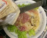 生ハムキノコパスタ作り方5写真