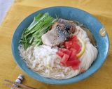 さばの味噌煮の中華風そうめん作り方7写真