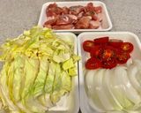 鶏肉と春野菜のソース炒め作り方1写真