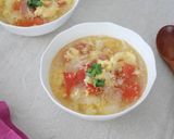 すぐできる！トマトと玉ねぎ卵の中華スープ作り方6写真