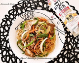 ピーマンと新玉ねぎのカレー☆焼きそば作り方6写真