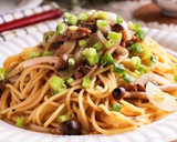 いわしの蒲焼缶で作る♪和風味噌パスタ作り方5写真
