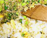 具材多め＊小松菜ジャコ炒飯作り方7写真