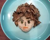 キャラ弁用お醤油ご飯作り方5写真