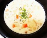 簡単野菜はレンジで！クラムチャウダー作り方7写真