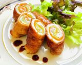 キャベツと人参のくるくる肉巻き作り方8写真