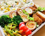 キャベツと人参のくるくる肉巻き作り方9写真