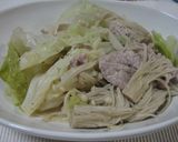 キャベツと豚肉の美味蒸し作り方6写真