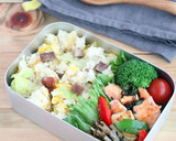 鮭とほうれんそうの塩昆布バター炒め作り方6写真