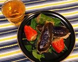 茄子ハサミ揚げとピーマン肉詰め揚げ作り方4写真