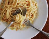 ブッラータとカラスミのパスタ作り方1写真