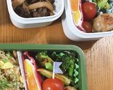 鮭ハラス炒飯弁当 21/5.11作り方3写真