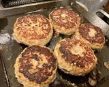 わっ!肉汁が噴水!荒挽きポークハンバーグ作り方10写真