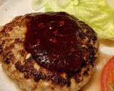 わっ!肉汁が噴水!荒挽きポークハンバーグ作り方13写真