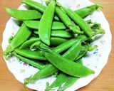 スナップえんどうのゴマ和え作り方1写真
