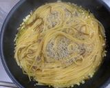 ワンパンお鍋ひとつ!青のり塩昆布のパスタ作り方4写真