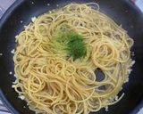 ワンパンお鍋ひとつ!青のり塩昆布のパスタ作り方6写真