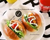 アジフライのロールパンサンド作り方3写真