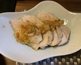 低温調理の鶏ハム　ネギソースがけ作り方4写真