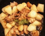 鶏肉と長芋のわさび麺つゆ炒め作り方2写真