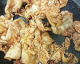 豚こま肉の焼肉のたれ炒めにマヨがけ作り方2写真