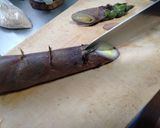 淡竹(タケノコ)の味噌汁作り方2写真