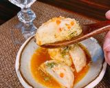 お魚とうふ揚げの和風カレー餡かけ作り方3写真